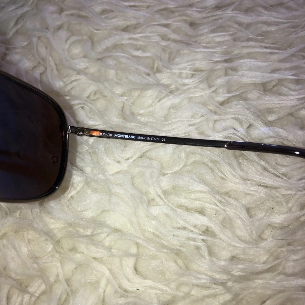 MONTBLANC Gunmetal Frame Mens Sunglasses with Case